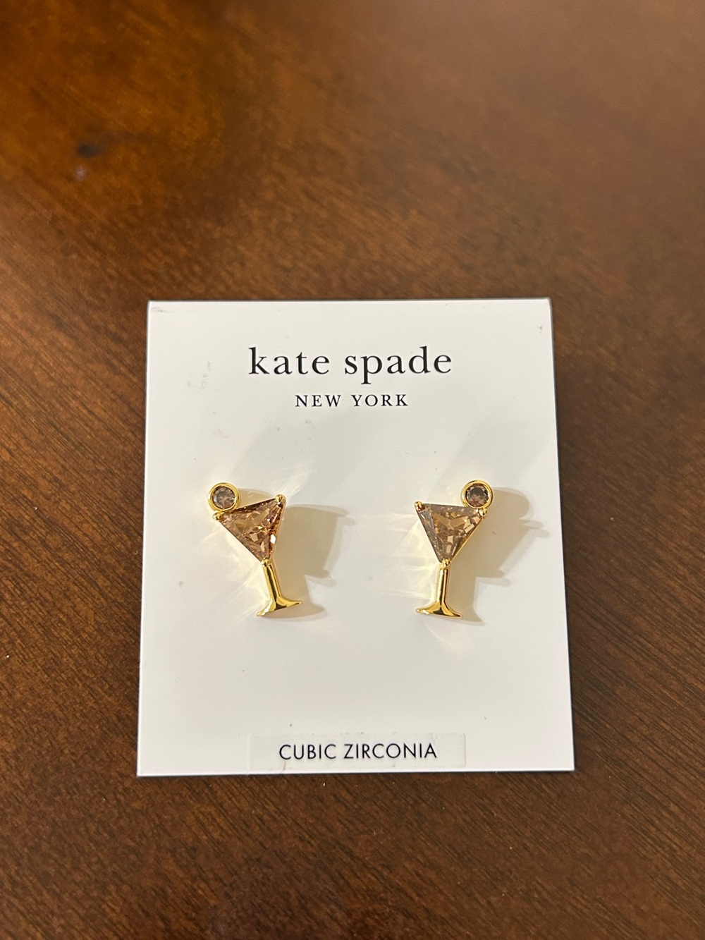 kate spade Shaken And Brewed Espresso Martini Studs